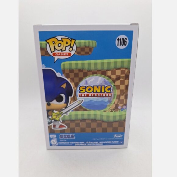 Funko Pop! Sonic the Hedgehog: Sonic With Caliburn #1106 NYCC 2025 NEW (IN HAND) - Picture 5 of 5